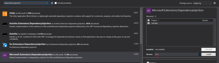DI nuget package
